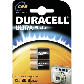 Duracell CR2 Lithium Batterie – 3V, 2er Pack – Für Alarmanlagen, LED-Lichter, Mit 10 Jahren Lagerungsgarantie