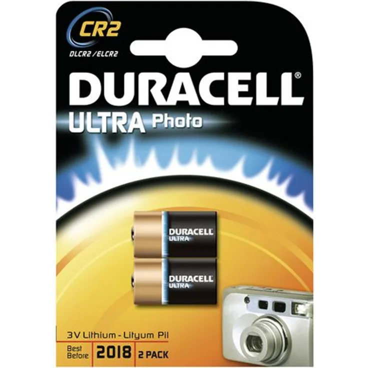 Duracell High Power Lithium CR2 Batterie 3 V, 2er-Packung (CR15H270) entwickelt für die Verwendung in Sensoren, schlüssellosen Schlössern, Blitzlicht und Taschenlampen