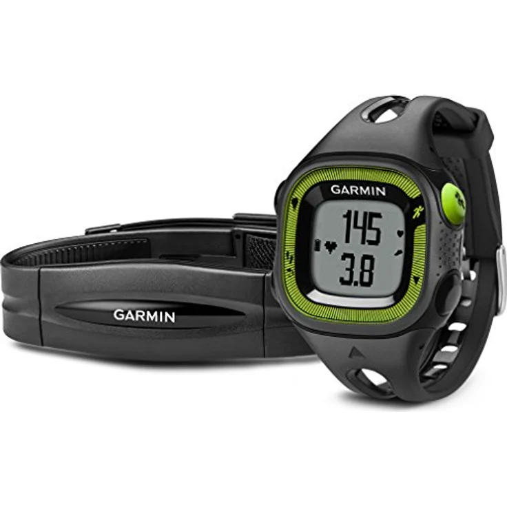 Garmin Forerunner 15 HRM GPS 46mm Schwarz/Grün – Bild 2