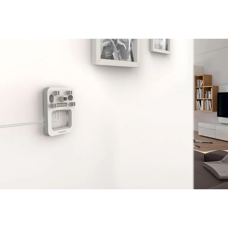 Honeywell Home 8-Klang Gong mit Verdrahtungsmodul und Funk-Reichweitenverstärker, Lichtring und LED-Blitzlicht DW915S, weiß – Bild 2