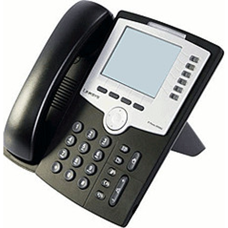 Linksys SPA962 VoIP-Telefon schwarz