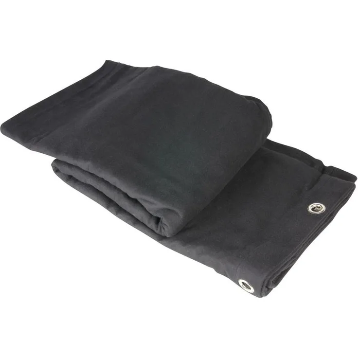 Adam Hall Accessories 0152 66 - Bühnenmolton B1 mit Ösen - gesäumt 6 x 6 m