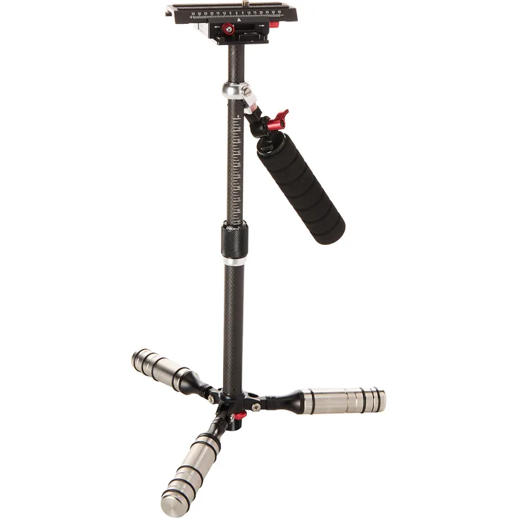 Fotodiox Pro Carbon Fiber Gimbal Stabilizer for DSLR, MILC & GoPro Cameras - Handheld Video Stabilizer System and Stealthy Camera Support for Small to Mid-Sized Cameras