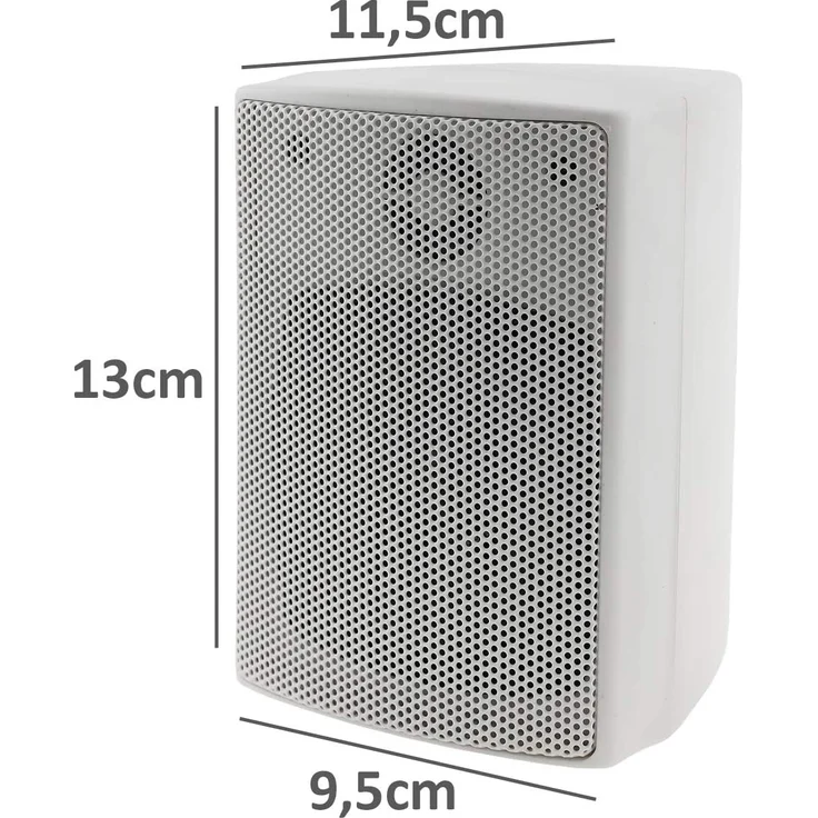 Satelliten Lautsprecher ''CTB-40W'' Paar 40W, 8Ohm, 130x95x115mm, weiß Stück – Bild 4