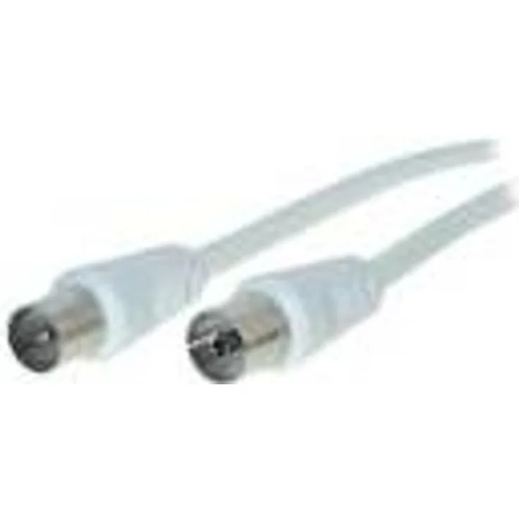 GOOD CONNECTIONS - Antennenkabel - Koax Stecker-> Koax Buchse - gerade - 15.0 m - Weiss