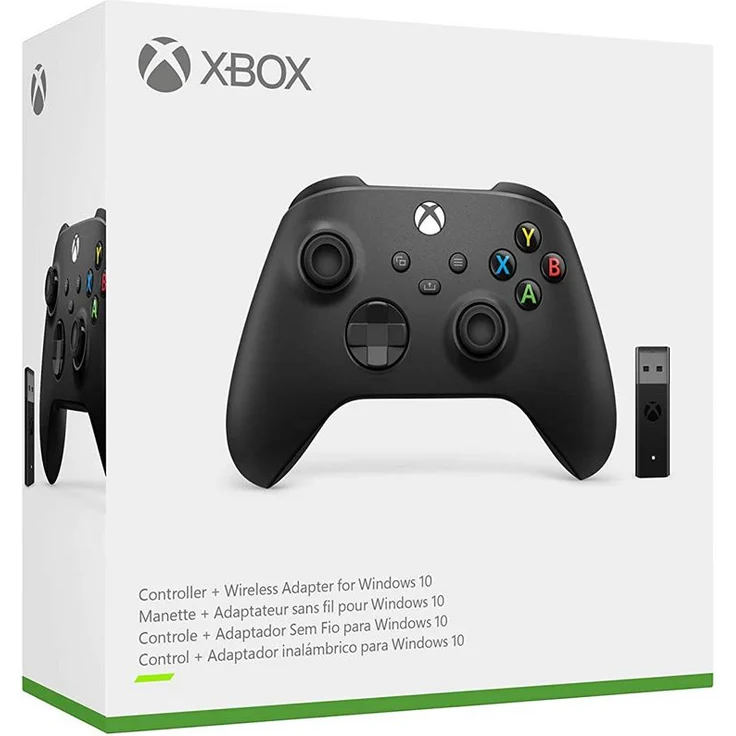 Microsoft Xbox One S Wireless Controller inkl. Adapter Schwarz (1VA-00002) (PC) – Bild 3