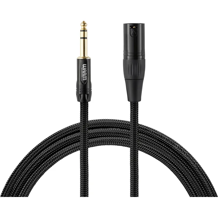 Warm Audio Premier Series XLR Verbindungskabel (1x XLR-Stecker - 1x Klinkenstecker 6.35 mm) 1.80m Schwarz