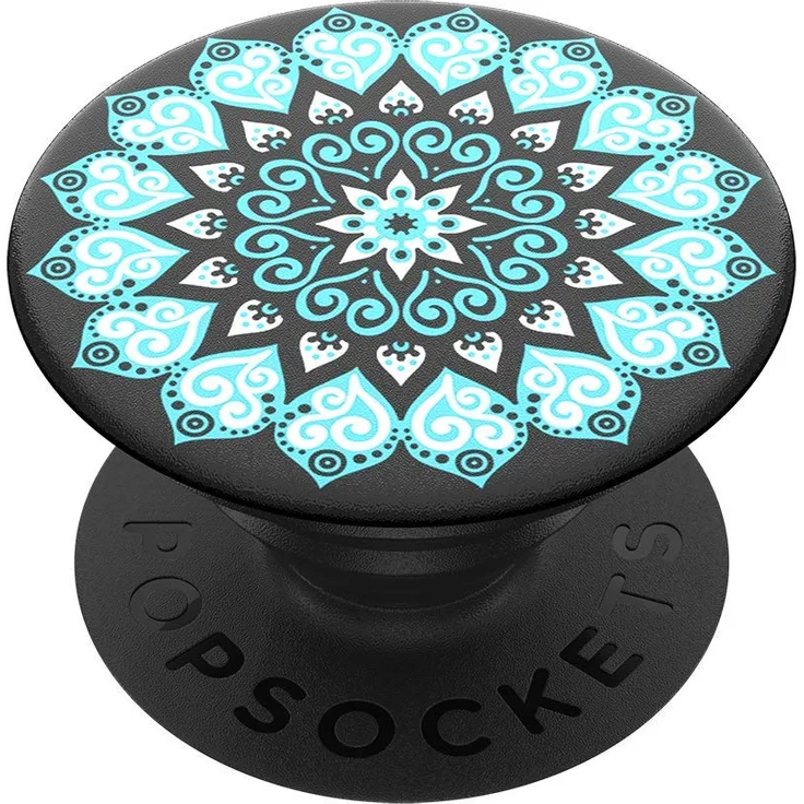 PopSockets PopGrip - Ausziehbarer Sockel und Griff für Smartphones und Tablets mit einem Austauschbarem Top - Peace Mandala Sky