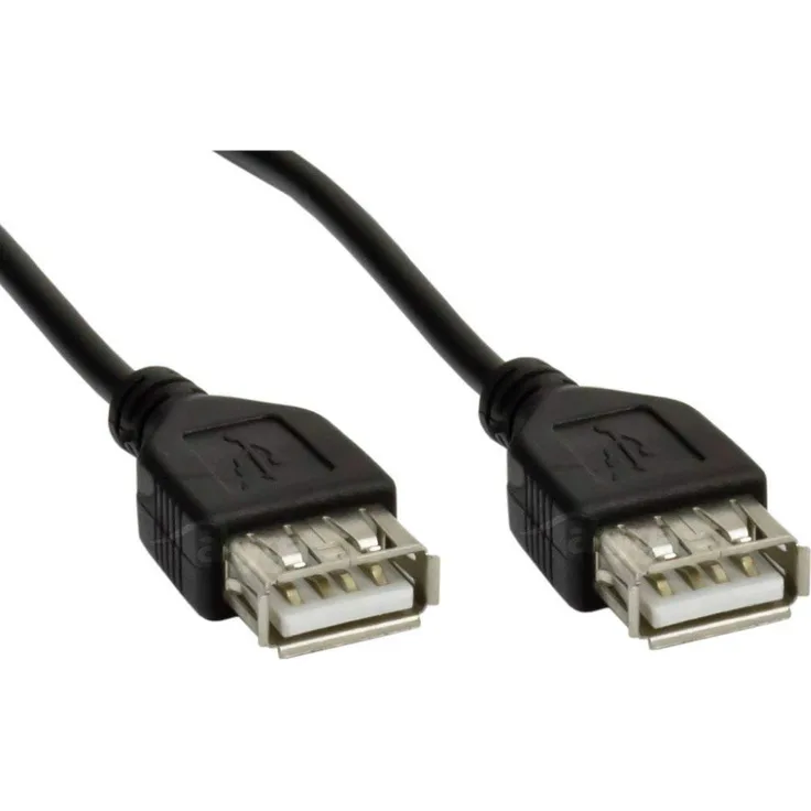 AKYGA AK-USB-06 USB 2.0 Verlängerung-Daten-Anschlusskabel A-Buchse auf A-Buchse 1,8 m schwarz