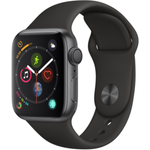 Apple Watch Series 4 GPS Aluminium 40mm Sportarmband Space Grau/Schwarz Smartwatch