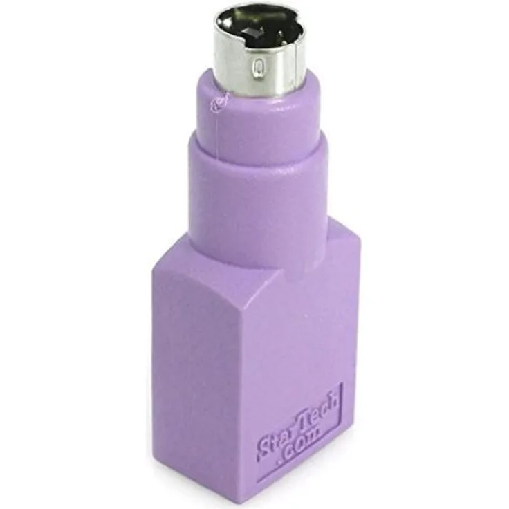 StarTech.com USB auf PS-2 Tastatur Adapter, Keyboard Adapter PS-2 (6 pin Mini-DIN) Stecker zu USB A (4 pin) Buchse, Ersatzadapter