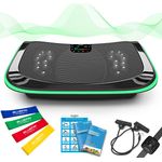 Bluefin Fitness 4D Vibrationsplatte mit 3 leisen Motoren | Magnetfeldtherapie Massage | Ergonomisches Design | 4.0 Bluetooth Lautsprecher | Vibration, Oszillation und Mikrovibration