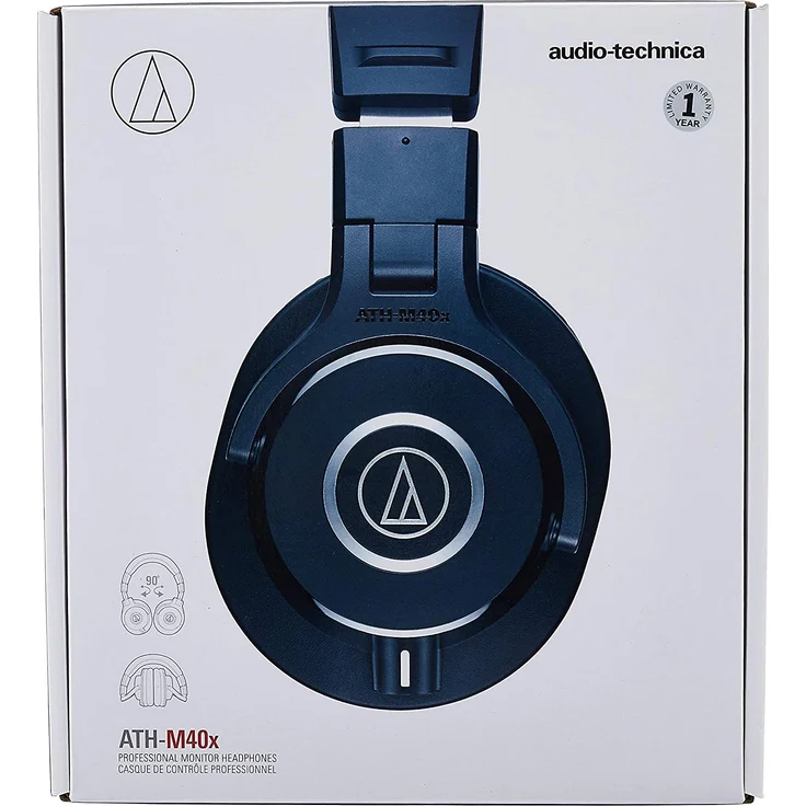 Audio Technica ATH-M40X Over-Ear-Kopfhörer, schwarz – Bild 8