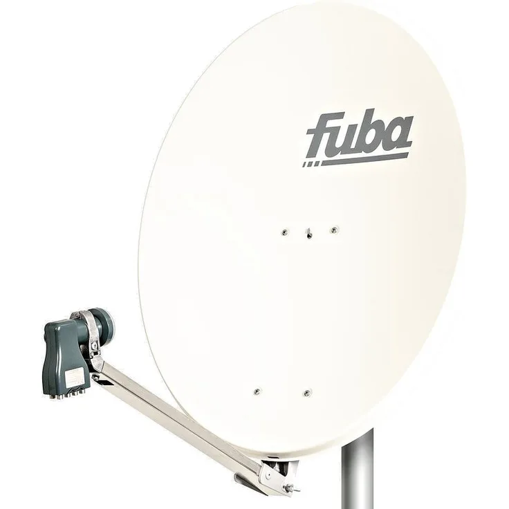 Fuba Sat-Antenne DAL 808 W mit Octo LNB weiß (80 cm)