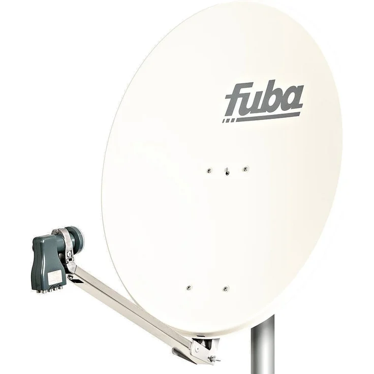 Fuba Sat-Antenne DAL 808 W mit Octo LNB weiß (80 cm)