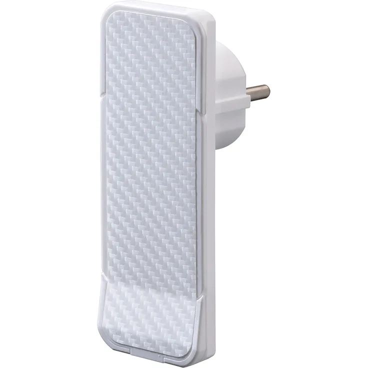 Flachstecker FlatPlug, weiß Carbonoptik
