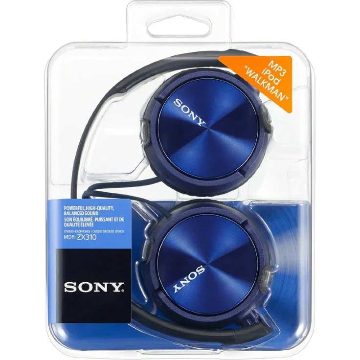 Sony MDR-ZX310L On-Ear-Kopfhörer, blau – Bild 3