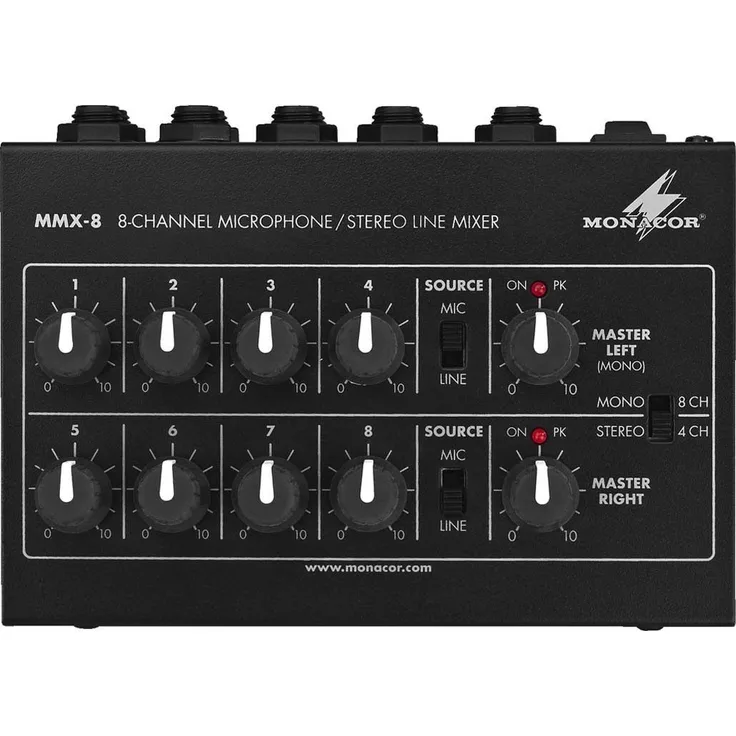MONACOR Mikrofon-Mischer MMX-8