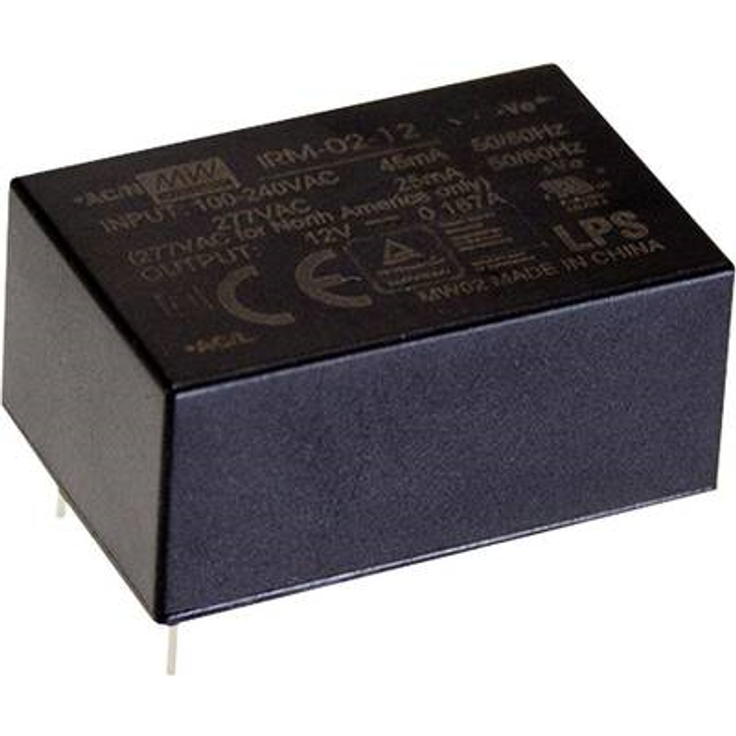 Mean Well AC/DC-Printnetzteil IRM-02-12S 12 V/DC 167 mA 2 W (IRM-02-12S)