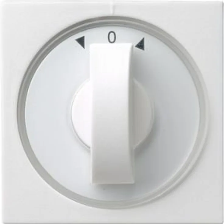 Gira 066603 Abdeckung Knebel Zeit und Jalousie System 55, reinweiß