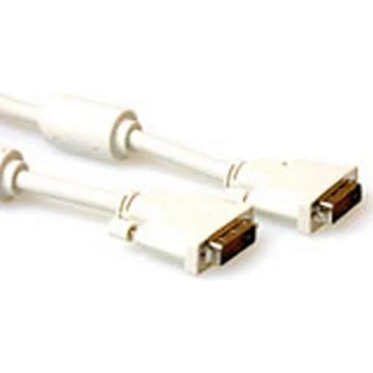 ACT High quality DVI-D Dual Link connection cable male-male 3 m DVI-Kabel Elfenbein (AK3631)