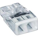 WAGO 2273-0202 COMPACT Verbindungsdosenklemme, 2 Fach, weiß - Inhalt: 100 Stück