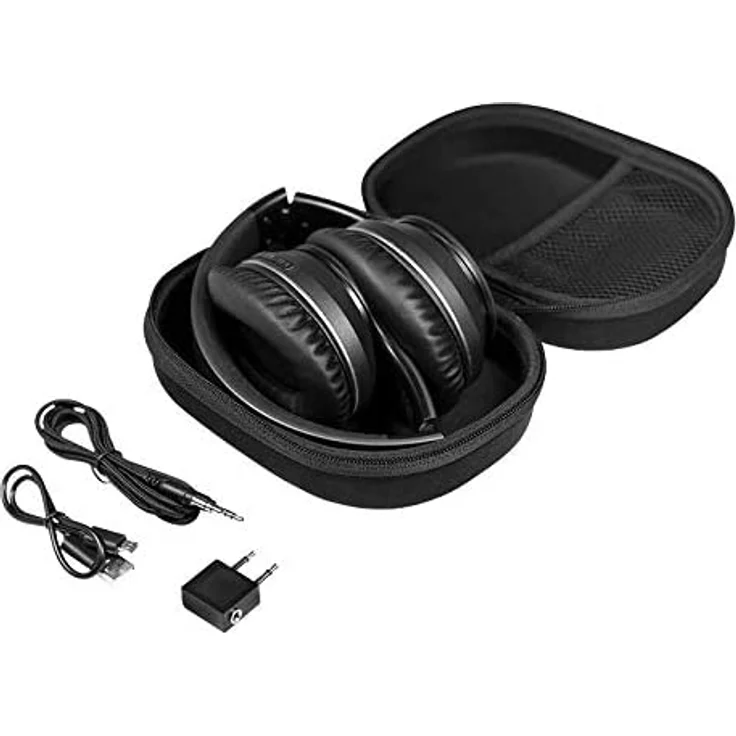 LogiLink BT0053 Over-Ear-Kopfhörer, mit Bluetooth, Mikrofon, Noise Cancelling, schwarz – Bild 2
