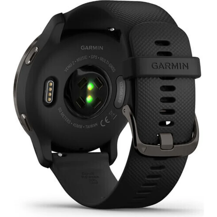 Garmin Venu 2 Smartwatch GPS, Unisex, Einheitsgröße, Edelstahl+Kunststoffgehäuse, Silikonarmband, Schiefergrau/Schwarz (010-02430-11) – Bild 3