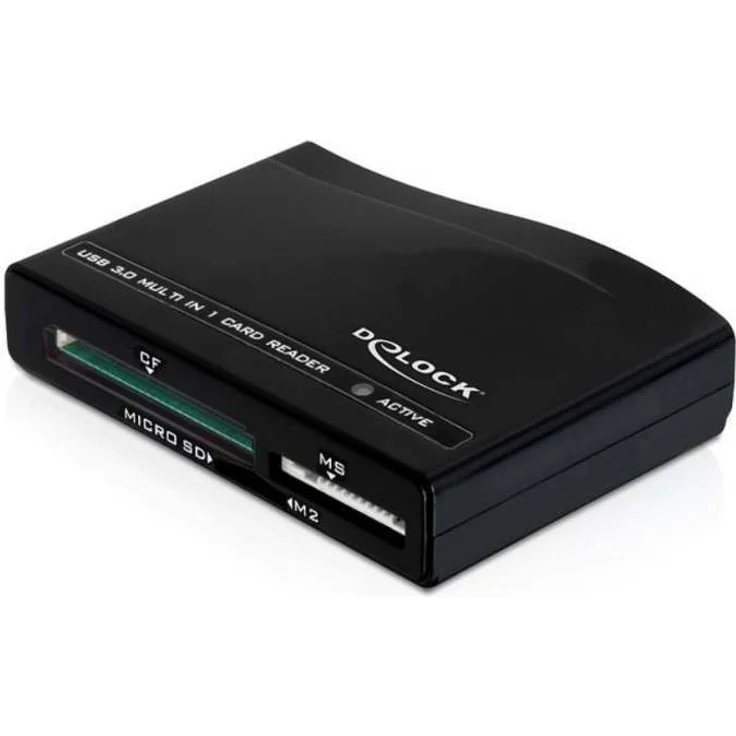 Delock USB 3.0 Card Reader All in 1 mit 4 Speicherkartenslots – Bild 1