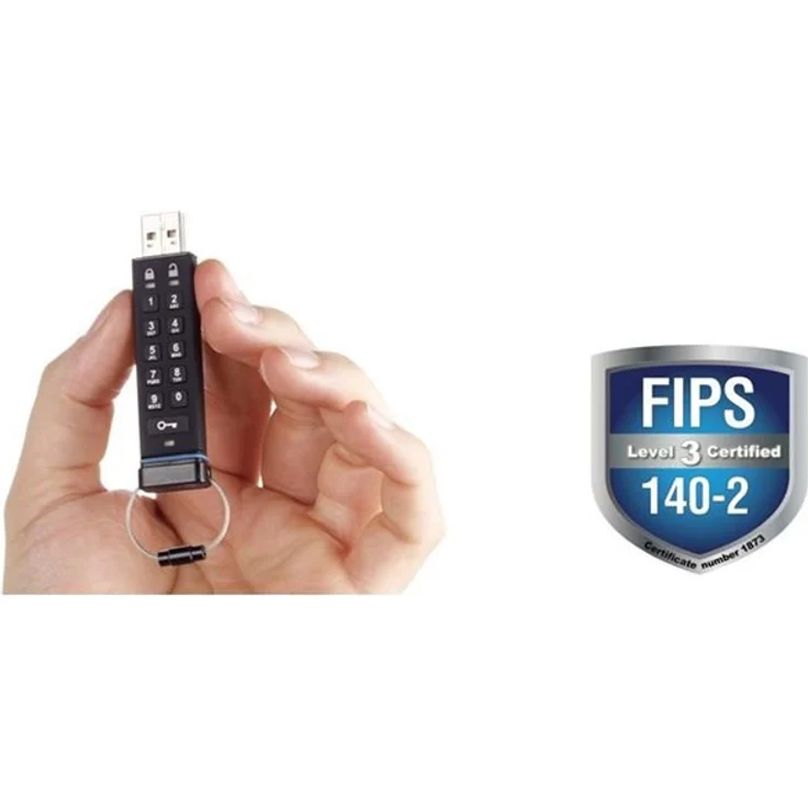 iStorage IS-FL-DA3-256-16 16GB datAshur PRO 256-bit USB 3.0 USB-Stick mit Hardwareverschlüsselung – Bild 3