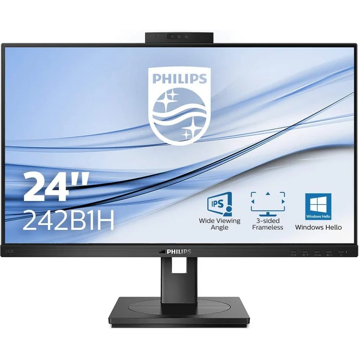 Philips B-line 242B1H - 23,8 Zoll, Full HD (1920 x 1080), IPS-Panel, 75Hz, 4ms, 350cd/m² (242B1H/00) – Bild 1