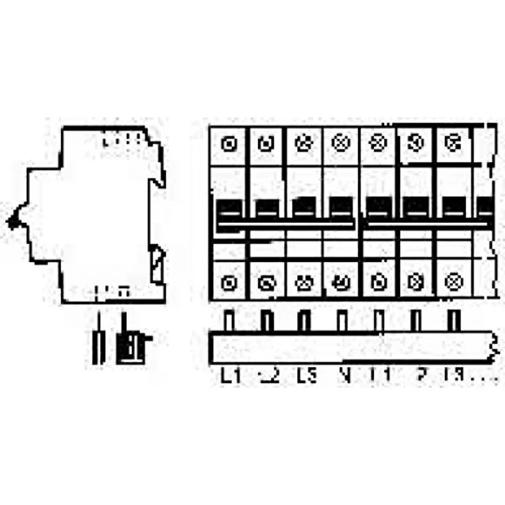 Abb-entrelec 2CDL240101R1012 ABB Phasenschiene PS4-12 4phasig 12 Module