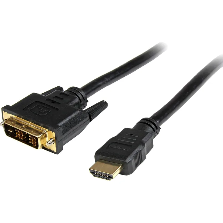 StarTech.com 50cm HDMI auf DVI-D Kabel, Stecker-Stecker, HDMI-DVI Adapterkabel - Adapter Kabel, Schwarz