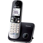 Panasonic KX-TG6811GB DECT-Schnurlostelefon, GAP Telefon, Festnetz, schwarz