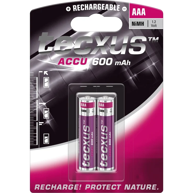 Micro AAA (1,2V 600mAh) Akku für DECT Telefone und Solar 2er Pack – Bild 1