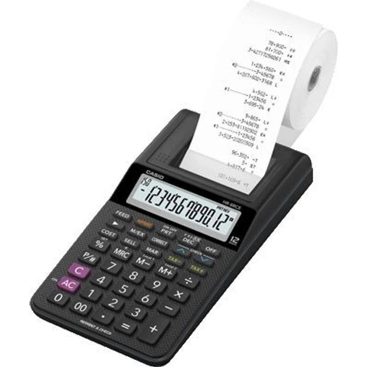 Casio HR-8R druckender Rechner, schwarz – Bild 1