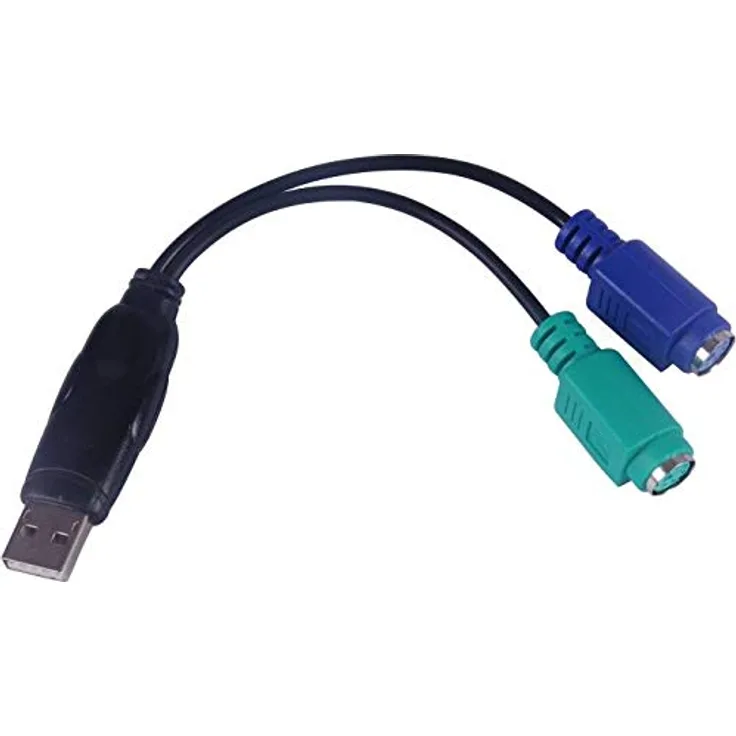 PremiumCord USB auf PS-2 Adapter, USB 2.0, für Maus und Tastatur