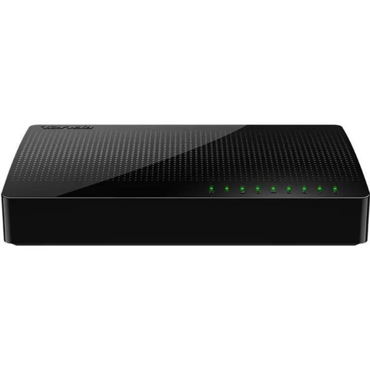 Tenda SG108 8 Port Gigabit Desktop Switch (8x 10 - 100 - 1000 MBit-s RJ-45 Ports, Autonegation, Auto MDI-MDIX, IEEE 802x3x Flusskontrolle, Non-Blocking Architektur) schwarz