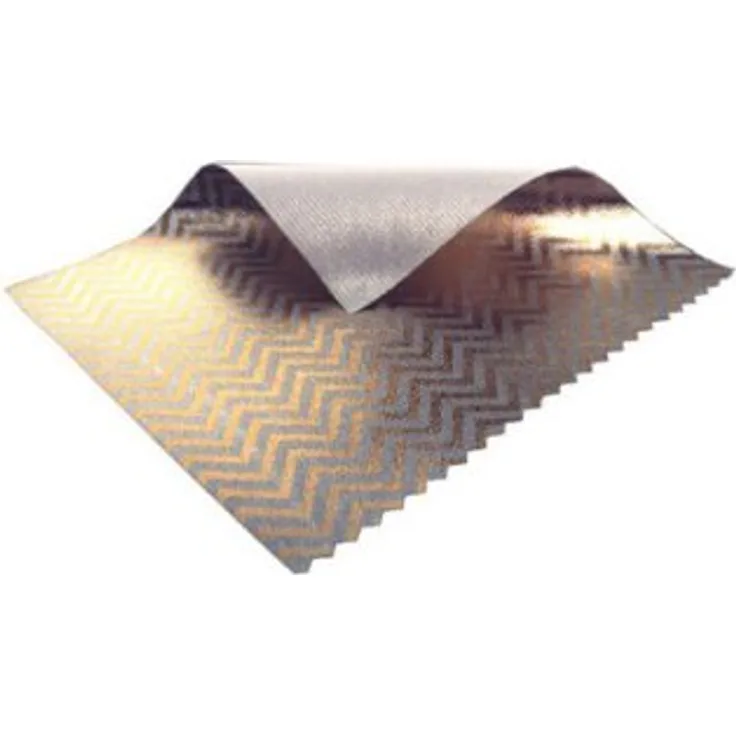 Sunbouncer Mini Bespannung Zebra gold-silber - Rückseite weiß (nahtlos)