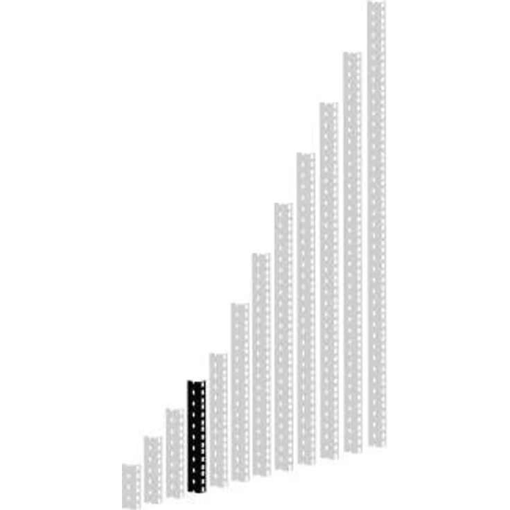 ah Hardware 61535B5 Adam Hall 48,26 cm (19 Zoll) Parts HD Rackschiene 5 HE schwarz