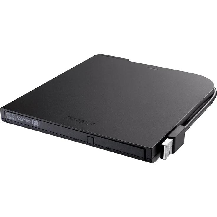 Buffalo DVSM-PT58U2VB 8x externer portabler Ultra-Slim DVD-Brenner (USB 2.0) schwarz – Bild 1