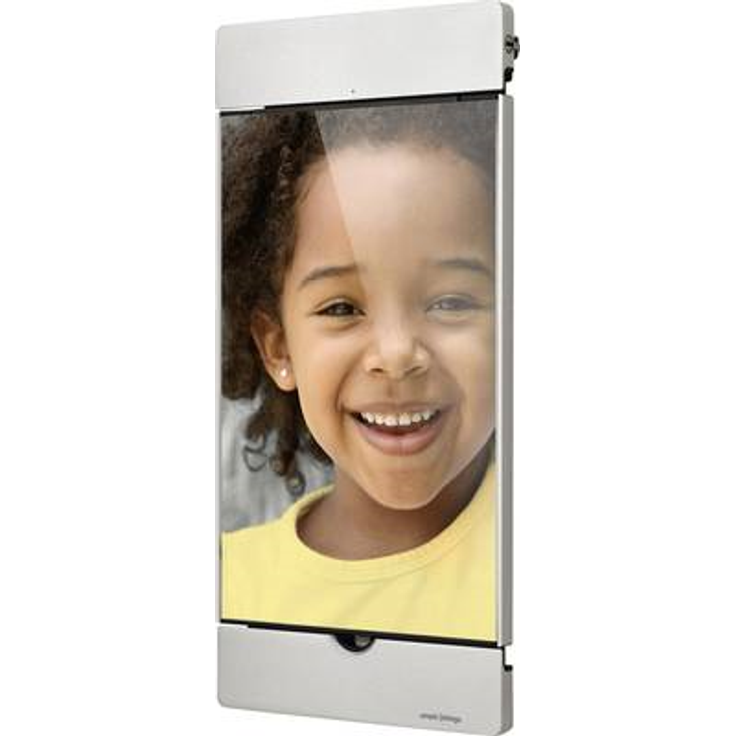 smart things solutions s09 s sDock Fix mini - Abschließbare Wandhalterung und Ladestation zur dauerhaften Installation für Apple iPad mini 4+5 Silber