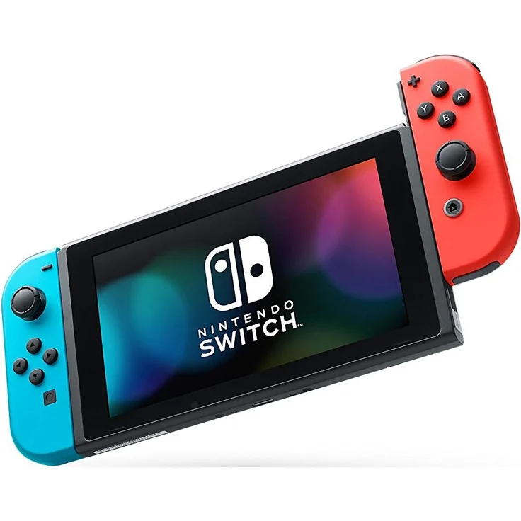 Nintendo Switch (2019) V2 Schwarz/Blau/Rot 32GB – Bild 2