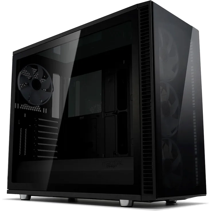 Fractal Design Define S2 Vision RGB- Mid Tower Computergehäuse - High-Airflow und leiser Betrieb - Modularer Innenraum - Dunkel getöntes Tempered Glass Side Panel - ARGB