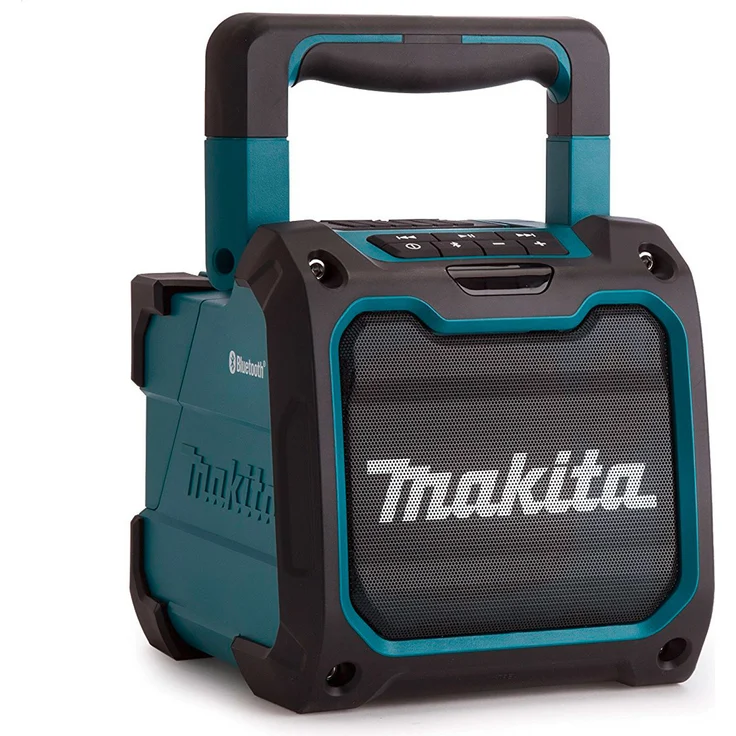 Makita DMR202 Bluetooth-Lautsprecher mit MP3-Player, Subwoofer, USB-Player, Display, wasserdicht, blau – Bild 8