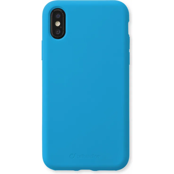 cellularline Sensation Handy-Schutzhülle 14,7 cm (5.8 Zoll) Cover Blau - Handy-Schutzhüllen (Cover, Apple, iPhone XS-X, 14,7 cm (5.8 Zoll), Blau)