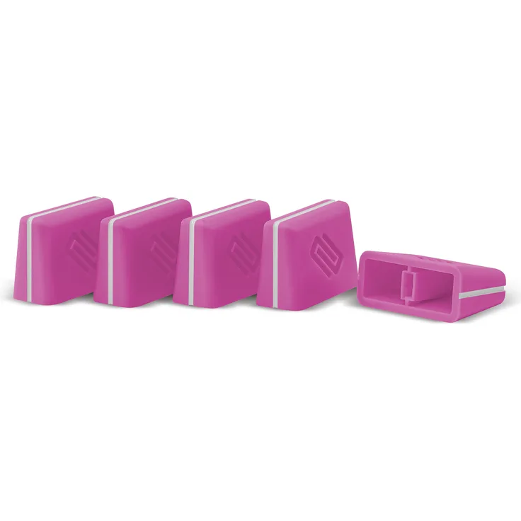 Reloop Fader Cap Set purple - 5 Fader Caps, Gummierung für mehr Grip, kompatibel mit vielen DJ-Mixern und Controllern, violett