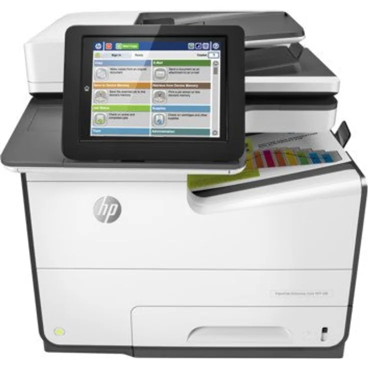 HP PageWide Enterprise Color MFP 586dn (3-in-1) Multifunktionsdrucker - (Thermal Inkjet) Farbe, Druckgeschwindigkeit: 50 s/w, 50 Farbe, Auflösung: 2400 x 1200, USB, LAN, AirPrint, Mobile Print, Cloud Print (G1W39A)