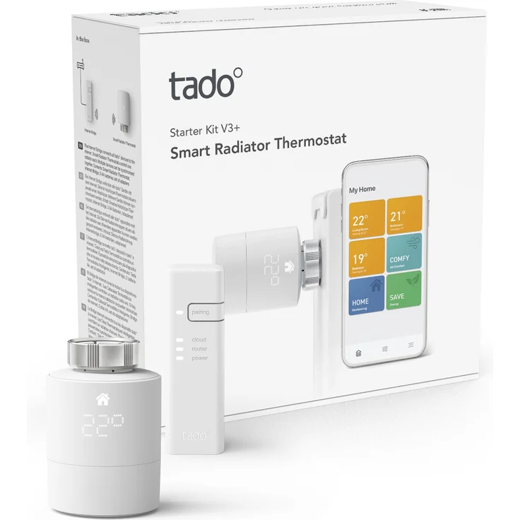 tado° Smartes Heizkörper-Thermostat Starter Set V3+ inkl. Internet Bridge – Bild 2