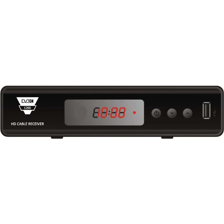 Opticum HD C200 PVR, HD Kabelreceiver PVR Ready, HDMI, Full HD, USB, EPG, SCART schwarz – Bild 1